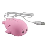 USB-Kabelmaus, Niedliche Tier-Delphin-Kabelmaus, Ergonomisches Design, Kabelgebundene USB-Computermaus…